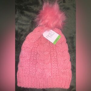Time and Tru Women's Cable Pom Beanie